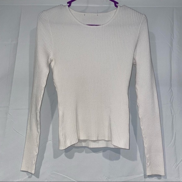 Merona Sweater Crewneck Ribbed Knit Pullover Top Thermal Thick Long Sleeve Shirt - Picture 1 of 7